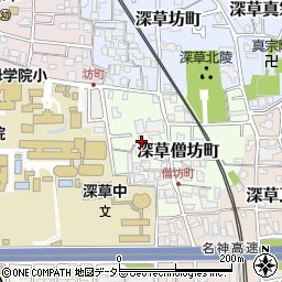 京都府京都市伏見区深草僧坊町48周辺の地図