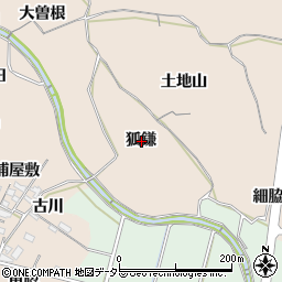 愛知県知多市日長狐鎌周辺の地図