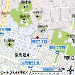 愛知県岡崎市中町屋敷裏周辺の地図