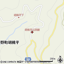 胡桃平公民館周辺の地図