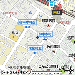 愛知県安城市御幸本町14周辺の地図