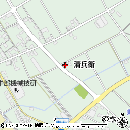 愛知県安城市箕輪町清兵衛34周辺の地図