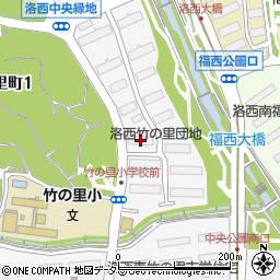 ＵＲ都市機構洛西竹の里団地１１棟周辺の地図