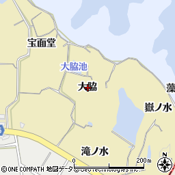 愛知県知多市岡田大脇周辺の地図