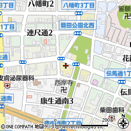 愛知県岡崎市籠田町19周辺の地図