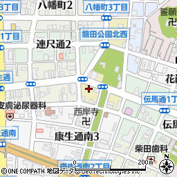 愛知県岡崎市籠田町19-1周辺の地図