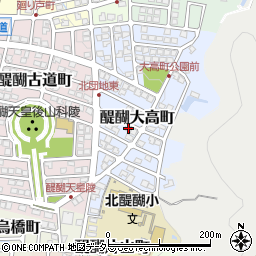 京都府京都市伏見区醍醐大高町3-5周辺の地図