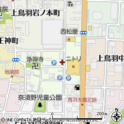 京都府京都市南区上鳥羽南岩ノ本町24周辺の地図