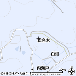 愛知県岡崎市才栗町松名木周辺の地図