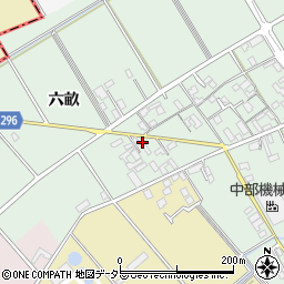 愛知県安城市箕輪町六畝周辺の地図