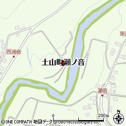 滋賀県甲賀市土山町瀬ノ音周辺の地図