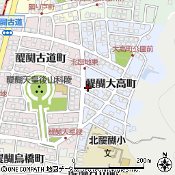 京都府京都市伏見区醍醐大高町3-11周辺の地図