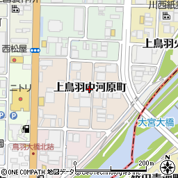 京都府京都市南区上鳥羽中河原町周辺の地図