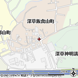 京都府京都市伏見区深草飯食山町21周辺の地図
