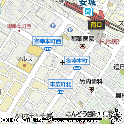 浜焼き dining カキヤ 安城店周辺の地図