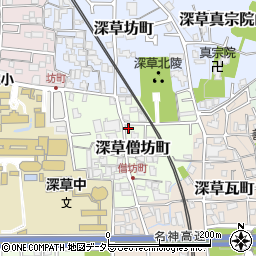 京都府京都市伏見区深草僧坊町32-2周辺の地図