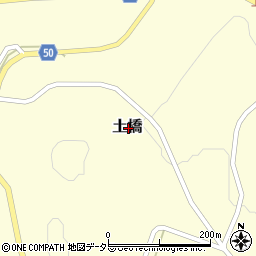 岡山県新見市土橋周辺の地図