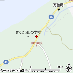 岡山県美作市万善109周辺の地図