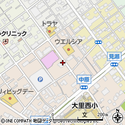 レストラン DADA 静岡中原店周辺の地図