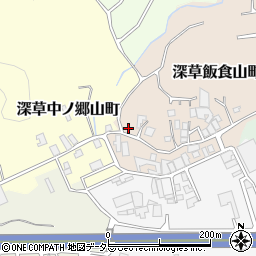 京都府京都市伏見区深草飯食山町2周辺の地図
