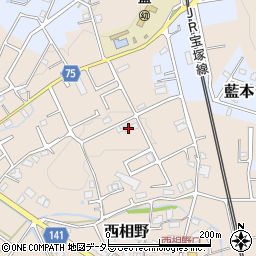 兵庫県三田市西相野795周辺の地図