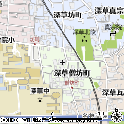 京都府京都市伏見区深草僧坊町41周辺の地図