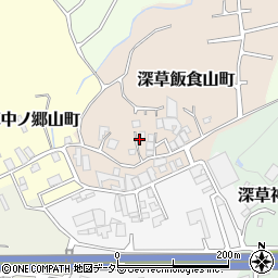 京都府京都市伏見区深草飯食山町5周辺の地図