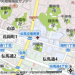 愛知県岡崎市久右エ門町周辺の地図