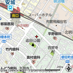 新明橋周辺の地図