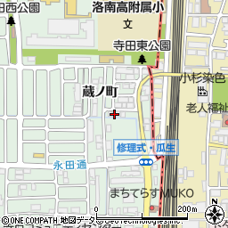 京都府向日市寺戸町蔵ノ町22-178周辺の地図