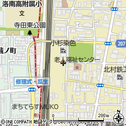 株式会社富士通ゼネラルカストマサービス　京都サービスセンター周辺の地図
