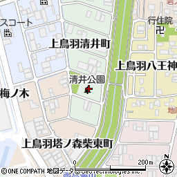清井公園周辺の地図
