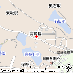 愛知県知多市日長（高峰脇）周辺の地図