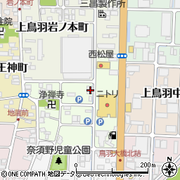 京都府京都市南区上鳥羽南岩ノ本町22周辺の地図