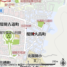 京都府京都市伏見区醍醐大高町4-10周辺の地図
