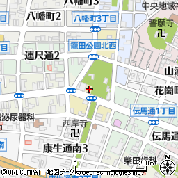 愛知県岡崎市籠田町7周辺の地図