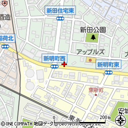 スギドラッグ新明店周辺の地図