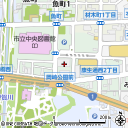 岡崎タワーレジデンス管理室周辺の地図