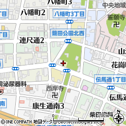 愛知県岡崎市籠田町5周辺の地図