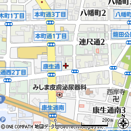スクールＩＥ岡崎康生校周辺の地図
