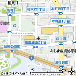 三井住友銀行岡崎支店 ＡＴＭ周辺の地図
