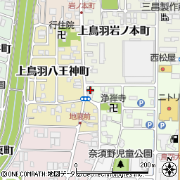 京都府京都市南区上鳥羽南岩ノ本町15周辺の地図