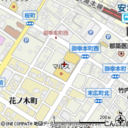 愛知県安城市御幸本町504周辺の地図