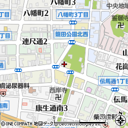 愛知県岡崎市籠田町3周辺の地図