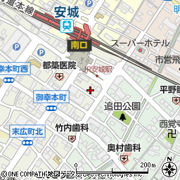 つばさや安城駅前店周辺の地図