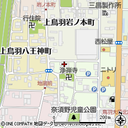 京都府京都市南区上鳥羽南岩ノ本町6周辺の地図