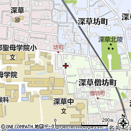 京都府京都市伏見区深草僧坊町56周辺の地図
