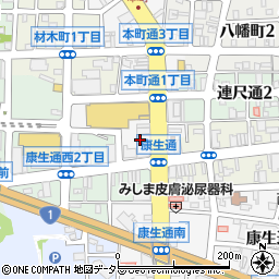 リーガルシューズ岡崎店周辺の地図