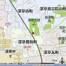 京都府京都市伏見区深草僧坊町29周辺の地図