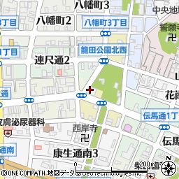 愛知県岡崎市籠田町1周辺の地図